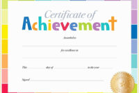 Free School Award Certificate Templates Of Blue Theme General Award inside Awesome Generic Certificate Template