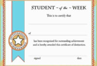 Free School Award Certificate Templates Of Free Printable Student Of intended for Student Of The Year Award Certificate Templates