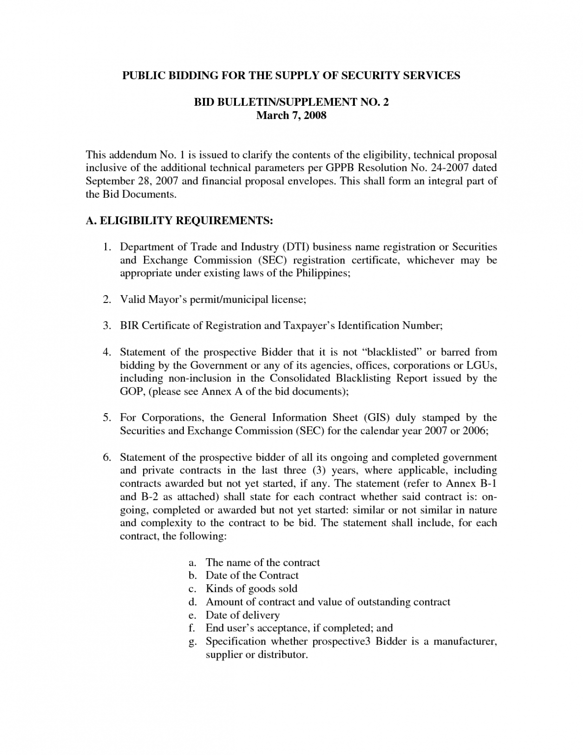Free Security Contract Proposal Template Pdf Example | Steemfriends for Bus Driver Contract Sample