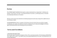 Free Startup Equity Contract Template – Word | Template intended for Fascinating Pet Photography Contract Template
