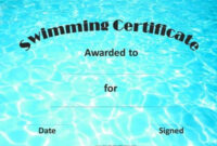 Free Swimming Certificate Templates | Customize Online in Free Swimming Certificate Templates