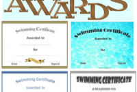 Free Swimming Certificate Templates | Swimming Awards For Free Swimming pertaining to Fresh Swimming Certificate Template