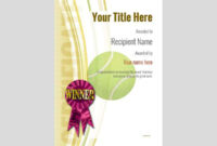 Free Tennis Certificate Templates – Add Printable Badges & Medals intended for Tennis Certificate Template Free