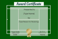 Free Tennis Certificates Edit Online And Print At Home For Amazing inside Awesome Tennis Tournament Certificate Templates