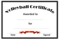 Free Volleyball Certificate Templates – Customize Online throughout Fantastic Volleyball Participation Certificate