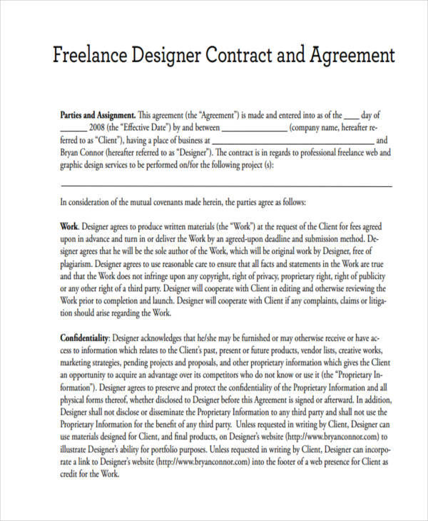 Freelance Graphic Design Contract Template Pdf | Template Business pertaining to Artist Development Contract Template