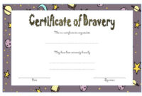 Fresh Bravery Award Certificate Templates In 2021 | Awards Certificates in Awesome Bravery Certificate Template 7 Funny Ideas