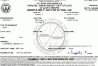 G/I Weight Certificate Forms intended for Weight Loss Certificate Template Free