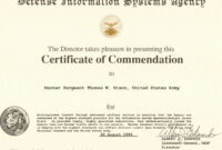 Get Our Example Of Army Achievement Medal Certificate Template In 2020 with regard to Simple Certificate Of Achievement Army Template