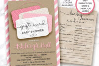 Fresh Baby Shower Gift Certificate Template