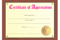 Golden Certificate Of Appreciation Template Download Printable Pdf for Certificate Of Appreciation Template Free Printable