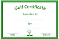 Golf Certificate Templates For Word 10 – Best Templates Ideas pertaining to Golf Certificate Templates For Word