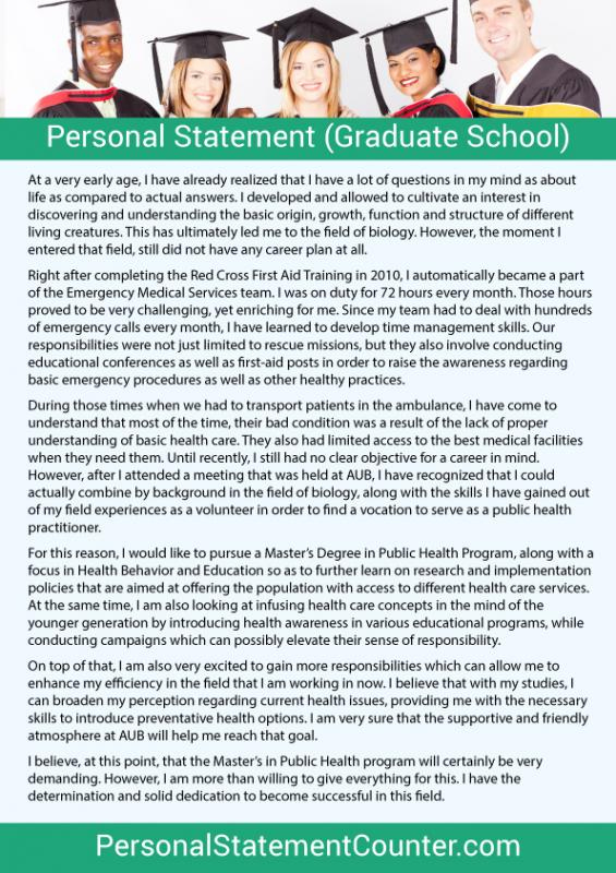 Graduate School Personal Statement | Template Business pertaining to Graduate School Personal Statement Template