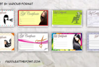 Hair Salon Gift Certificate Templates – 8+ Great Ideas regarding Beauty Salon Gift Certificate