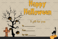 Halloween Gift Certificate (Ghastly, #1059) – Doc Formats | Halloween for Halloween Gift Certificate Template Free