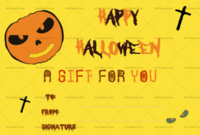 Halloween Gift Certificate (Pumpkin, #1024) – Doc Formats | Halloween regarding New Halloween Gift Certificate Template Free