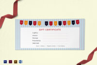 Happy Birthday Gift Certificate Design Template In Psd, Word inside Indesign Gift Certificate Template
