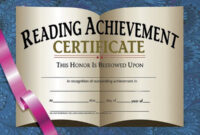 Hayes Reading Achievement Certificate, 8-1/2 X 11 In, Paper, Pack Of 30 intended for Hayes Certificate Templates
