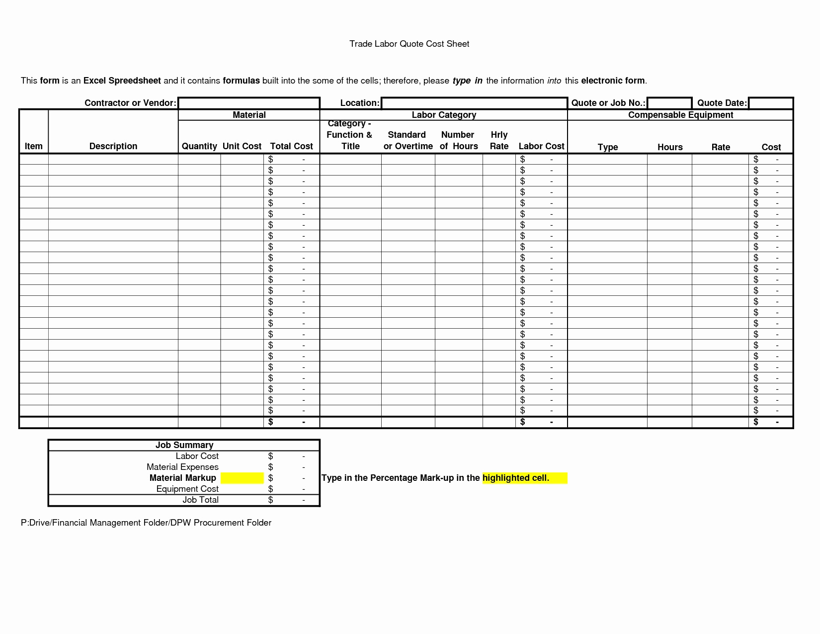Home Building Cost Breakdown Spreadsheet With Construction Job Costing intended for Fresh Construction Cost Sheet Template