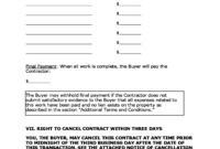 Home Improvement Contract Free Download for Home Remodeling Contract Template