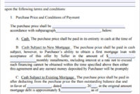 Home Purchase Agreement Template Free – Free Printable Documents for Fresh Home Purchase Contract Template