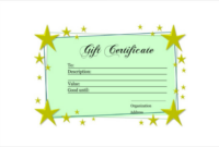 Homemade Gift Certificate Template 4 – Best Templates Ideas For You intended for Homemade Gift Certificate Template