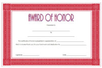Honor Award Certificate Template - 9+ Best Ideas in Fantastic Editable Honor Roll Certificate Templates