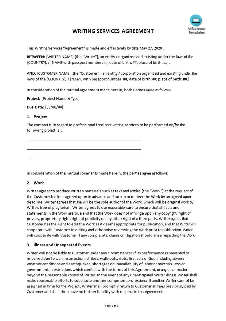 How To Draft A Decent Freelance Contract For Writing Services? Download inside Simple Freelance Writer Agreement Contract