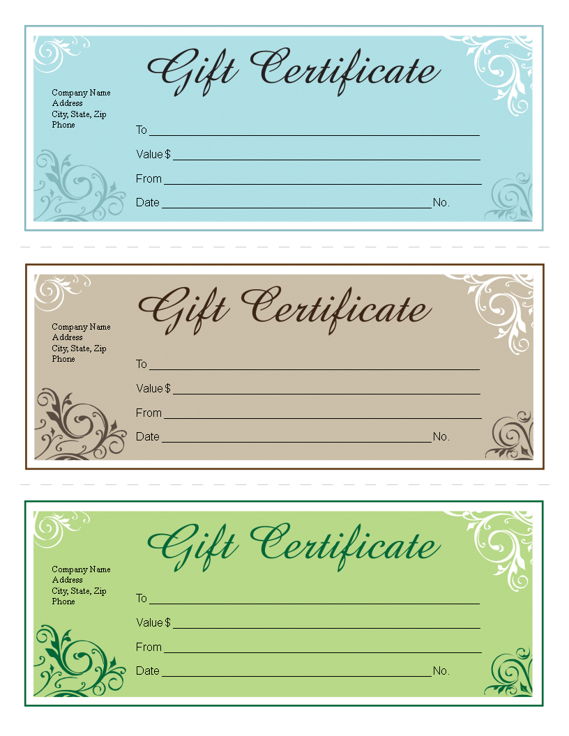 How To Make An Appealing Gift Certificate In Ms Word? Download This pertaining to Microsoft Gift Certificate Template Free Word