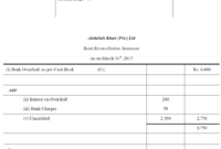 How To Prepare Bank Reconciliation Statement In Excel Pdf ~ Sample for Bank Statement Reconciliation Template