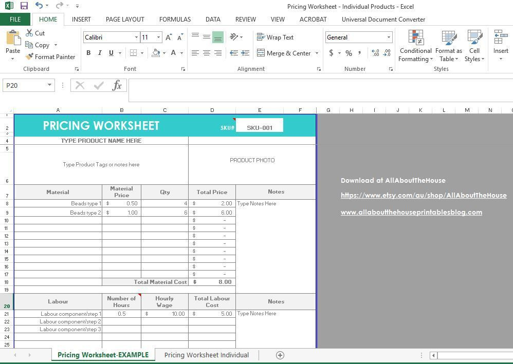 How To Price Your Products (Plus A Pricing Calculator) - All About inside Fresh Cost Of Goods Sold Spreadsheet Template
