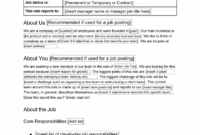 How To Write A Job Description In 5 Steps [+ Free Template] inside Duty Statement Template