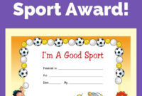 I&amp;#039;M A Good Sport Certificate (Fillable) - Acn Latitudes | Sports Day within Amazing Good Behaviour Certificate Editable Templates