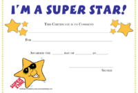 I'M A Super Star Award Certificate Template Download Printable Pdf within Simple Star Performer Certificate Templates