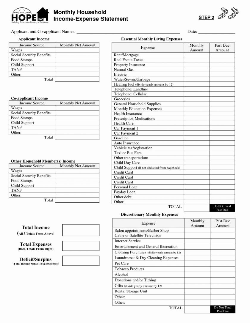 Income And Expense Statement For Church in Church Income And Expense Statement Template