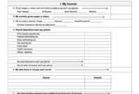 Income And Expense Statement Printable Pdf Download intended for Household Income Statement Template