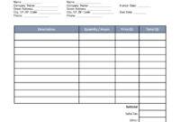 Independent Contractor Invoice Template – Printable Receipt Template with Freelance Bookkeeping Contract Template