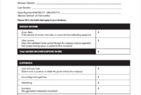 Construction Profit And Loss Statement Template