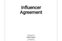 Influencer Marketing Agreement Template - Google Docs, Word, Apple for Influencer Agreement Contract Template