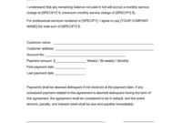 Installment Payment Agreement Template Free within Installment Payment Contract Template
