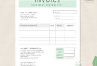 Invoice Template, Photography Invoice, Business Invoice, Receipt throughout Fascinating Fashion Photography Contract Template
