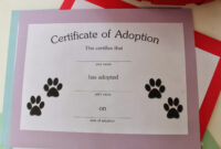 Keeping Up With The Kiddos: Puppy Dog & Kitty Cat Birthday Party with regard to Fantastic Stuffed Animal Adoption Certificate Template Free