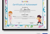 Kids Certificate Template - 13+ Pdf, Psd, Vector Format Download | Free throughout Amazing Children&amp;amp;#039;S Certificate Template