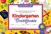 Kindergarten Certificate, 8.5&amp;quot; X 11&amp;quot;, Pack Of 30 - H-Va701 | Flipside pertaining to Kindergarten Completion Certificate Templates
