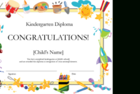 Kindergarten Diploma Certificate | Kindergarten Diploma, Graduation pertaining to Awesome Kindergarten Completion Certificate Templates