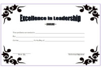 Kleurplaten: Outstanding Leadership Certificate Template with Student Leadership Certificate Template