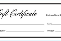 Latest Blank Gift Certificate Template Which Can Be Used As Free inside Present Certificate Templates