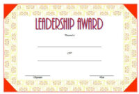 Leadership Award Certificate Template Free 1 | Certificate Templates in Fantastic Leadership Award Certificate Template