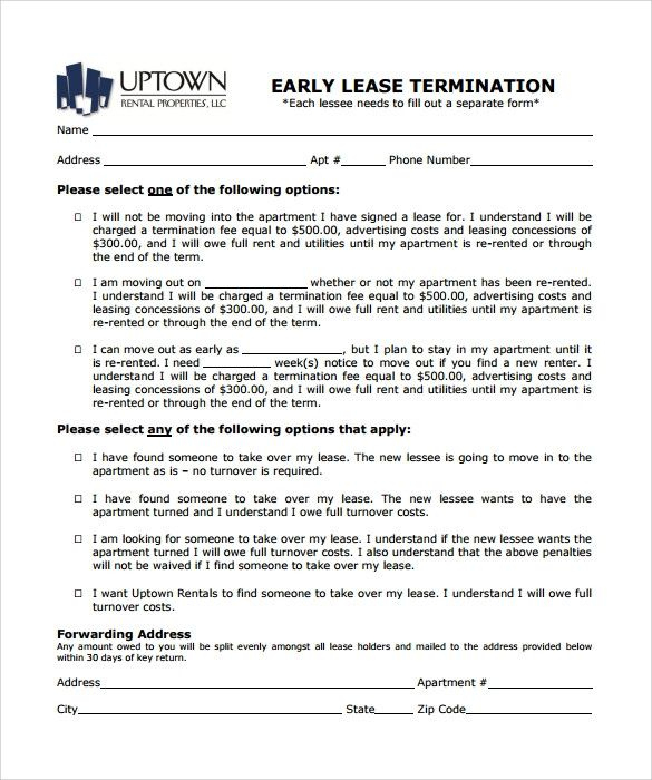 Lease Early Termination Letter Awesome Early Lease Termination Letters inside Contract Termination Clause Template
