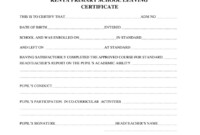 Leaving Certificate Template – Professional Template regarding Farewell Certificate Template